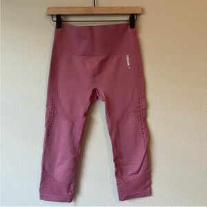 Gymshark Dusky Pink Energy Cropped High Waisted Leggings New with Tags Size M